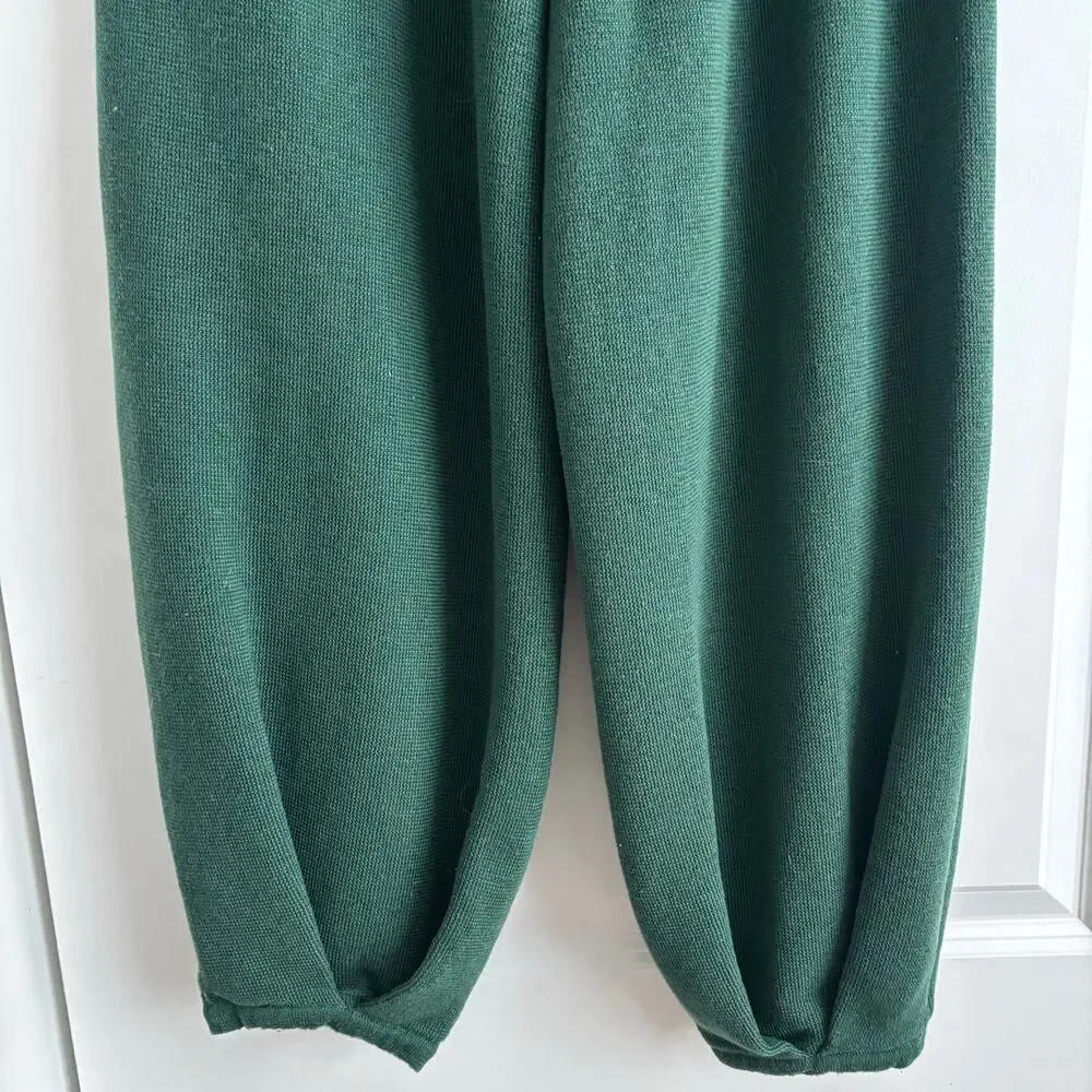 Free People Freya Emerald Spell Knit Linen Sweater Jogger Pant Size SP - Picture 10 of 15